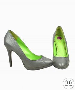 Sapato Ralph Lauren couro cinza
