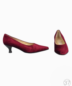 Sapato Salvatore Ferragamo Veludo Vinho