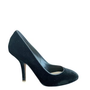 Sapato Stella McCartney Veludo Preto Tam 38