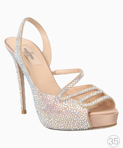 Sapato Valentino Cristais Nude