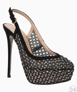 Sapato Valentino Cristais Veludo Preto