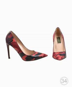 Sapato Valentino de Couro Vermelho