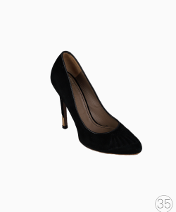 Sapato Versace Suede Preto