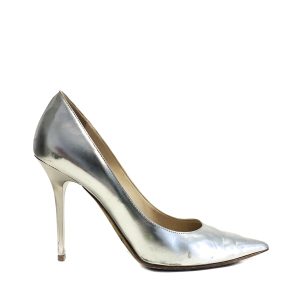 Sapato Jimmy Choo Scarpin Prata Tam 36