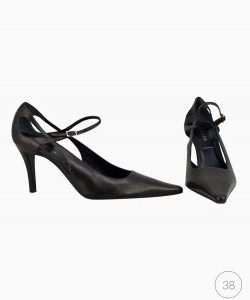 Scarpin Escada Marrom Metalizado