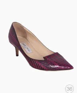 Scarpin Jimmy Choo Croco Rosa