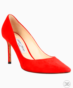 Scarpin Jimmy Choo Suede Vermelho