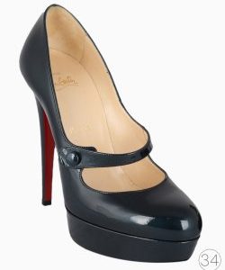 Scarpin Louboutin Com Tira Holográfico