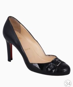Scarpin Louboutin Fivela Preto
