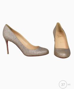 Scarpin Louboutin Glitter Ron Ron