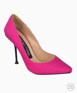 Scarpin Sergio Rossi Satin Rosa