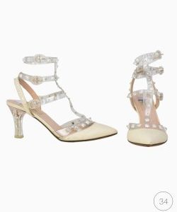 Scarpin Valentino Rockstud Transparente