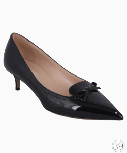 Scarpin Valentino Verniz Bow Preto