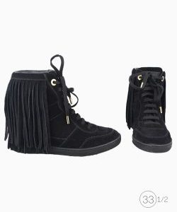 Sneaker Louis Vuitton Camurça Franjas Preto