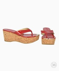 Tamanco Jimmy Choo Verniz Vermelho