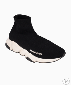 Tênis Balenciaga Speed Knit Preto e Branco