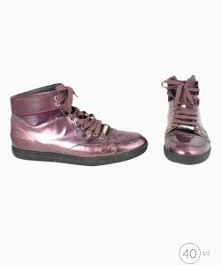 Tênis Dior Homme Cano Alto Roxo