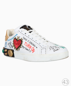 Tênis Dolce & Gabbana Portofino Costumized Branco