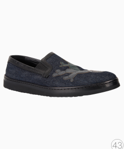 Tênis Dolce & Gabbana Slip On Denim Patch