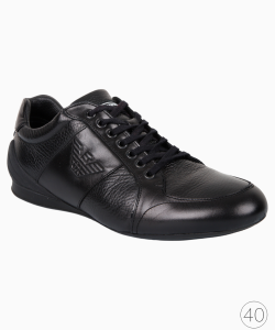 Tênis Emporio Armani Couro Preto