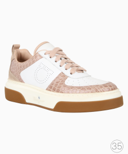 Tênis Ferragamo Couro Bicolor