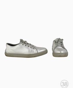 Tênis Gucci Couro Prata