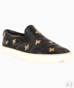 Tênis Gucci Slip On Bees Preto