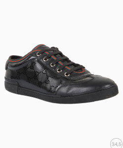 Tênis Gucci Web GG Imprime Preto
