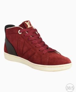 Tênis Louis Vuitton Boot Suede Bordô