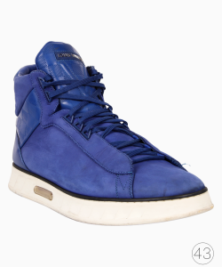 Tênis Louis Vuitton Damier e Camurça Azul