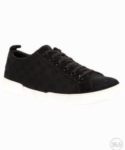 Tênis Louis Vuitton Monogram Low Top Preto
