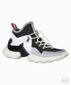 Tênis Moncler Thelma Brilho Cinza