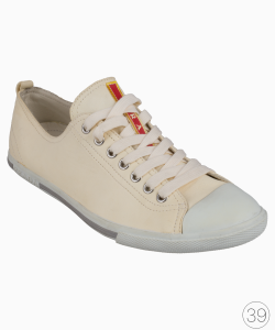 Tênis Prada Couro Creme