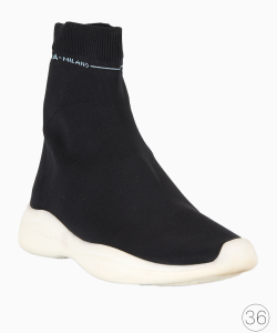 Tênis Prada Knit Trainers Preto
