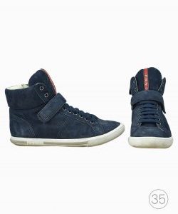 Tênis Prada suede azul