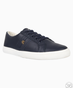 Tênis Ralph Lauren Couro Azul Marinho