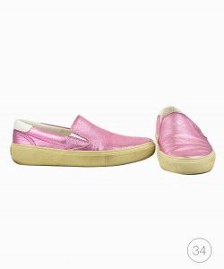 Slip-on Saint Laurent Venice rosa metalizado