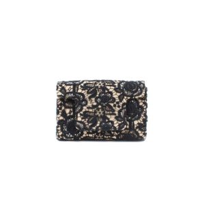 Bolsa Blumarine Preto com Renda