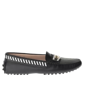 Mocassim Tod's Driver Pesponto Preto e Branco