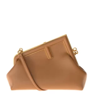 Bolsa Fendi First Pequena Caramelo