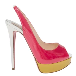 Peep Toe Christian Louboutin Slingback Colorido