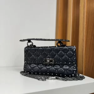 Bolsa Valentino Rockstud Preta