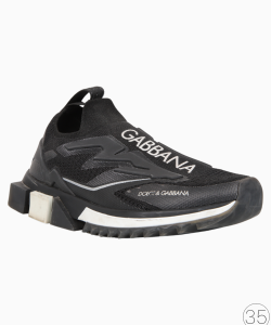 Tênis Dolce & Gabbana Knit Slip-on Sorrento Preto