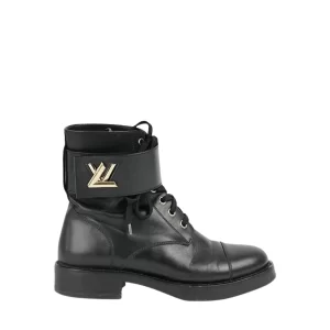 Bota Louis Vuitton Preta Tam 37 Br