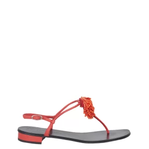 Rasteira Giuseppe Zanotti Coral Laranja Tam 355 Br