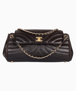 Bolsa Chanel Vintage Accordion Preta