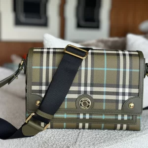 Bolsa Burberry Check Note Verde