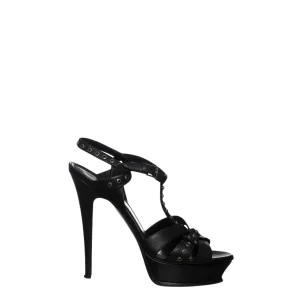 Sandália Saint Laurent Tribute com Tachas Tam 365 Br