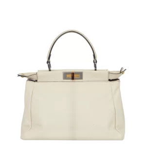 Bolsa Fendi Peekaboo Off White