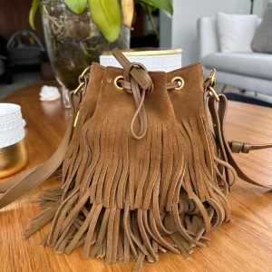 Bolsa Saint Laurent Sac Seau Marrom